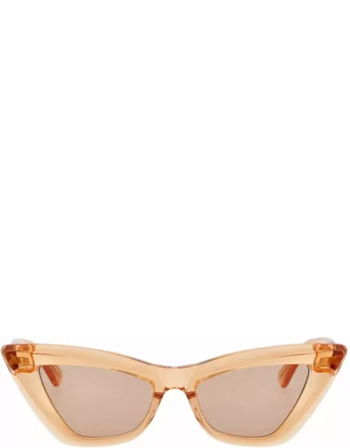 Bottega Veneta Eyewear Bv1101s-011 - Orange Sunglasse