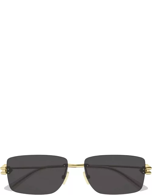 Bottega Veneta Eyewear Bv1126s-002 - Gold Sunglasse