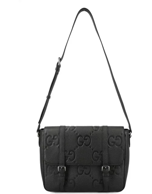 Gucci Medium Jumbo Gg Foldover Top Messenger Bag