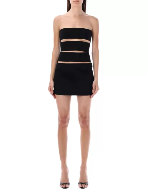 Monot Strapless Cut-out Mini Dres