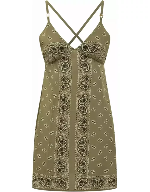 Palm Angels Dress With Paisley Pattern