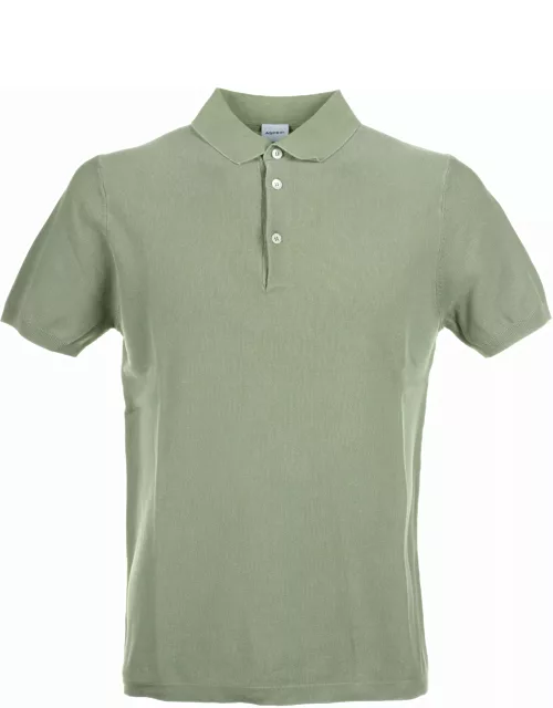 Aspesi Green Short-sleeved Polo Shirt