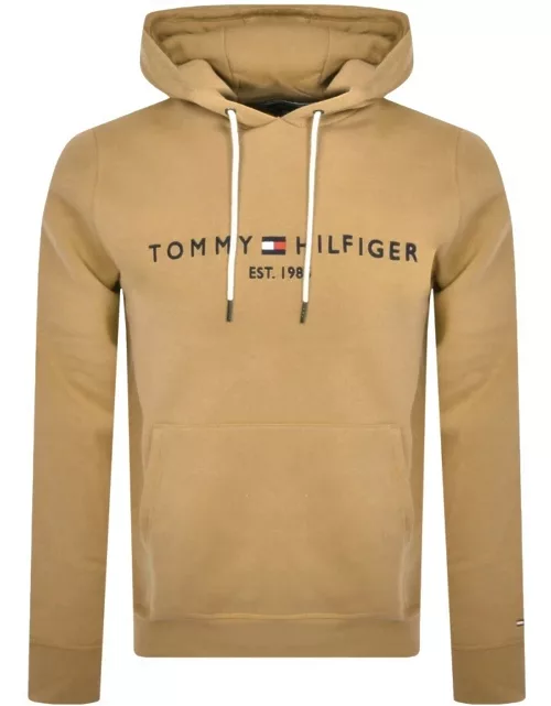 Tommy Hilfiger Logo Hoodie Khaki