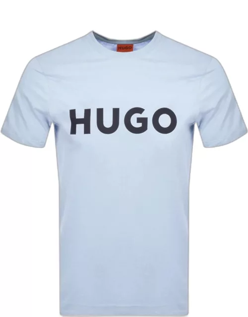 HUGO Dulivio Crew Neck T Shirt Blue