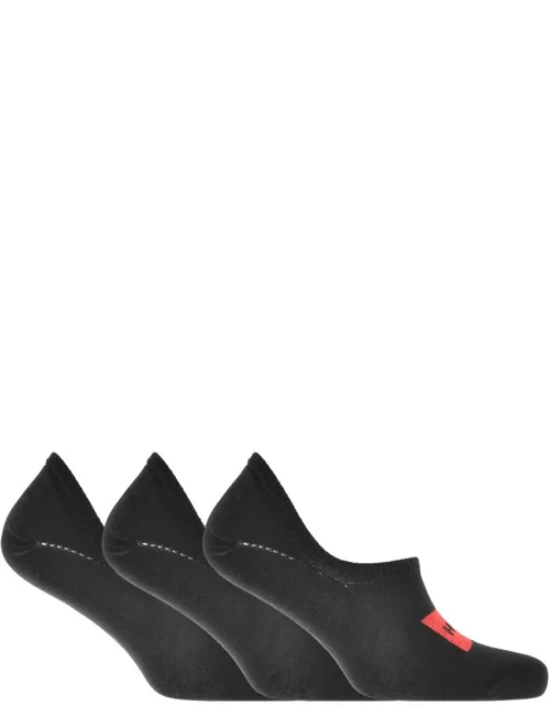 HUGO 3 Pack Trainer Socks Black