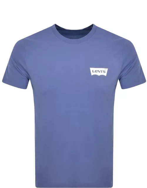 Levis Graphic Logo Crew Neck T Shirt Blue