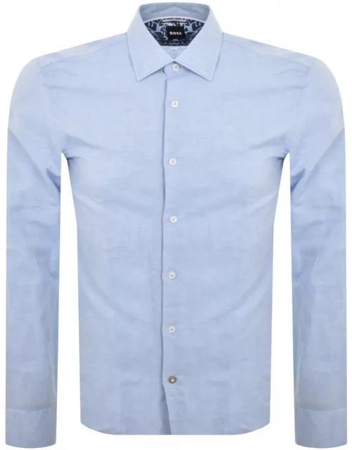 BOSS C Hal Kent Long Sleeved Shirt Blue