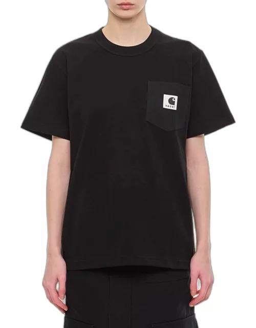 Sacai Sacai x Carhartt Wip Cotton T-shirt Black