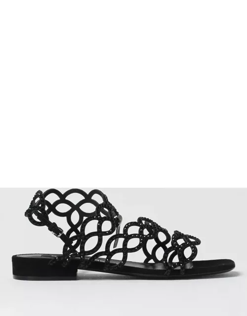 Flat Sandals SERGIO ROSSI Woman color Black