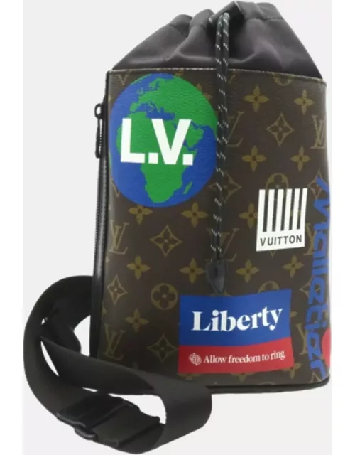 Louis Vuitton Brown Monogram Canvas Chalk Sling Shoulder Bag