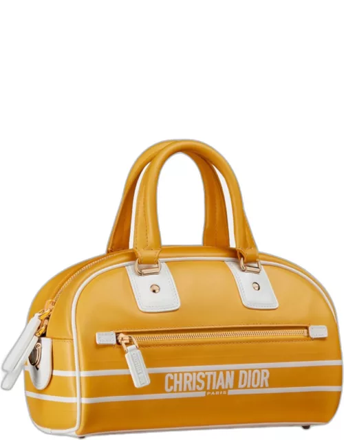 Christian Dior Yellow Calfskin Small Dior Vibe Bag