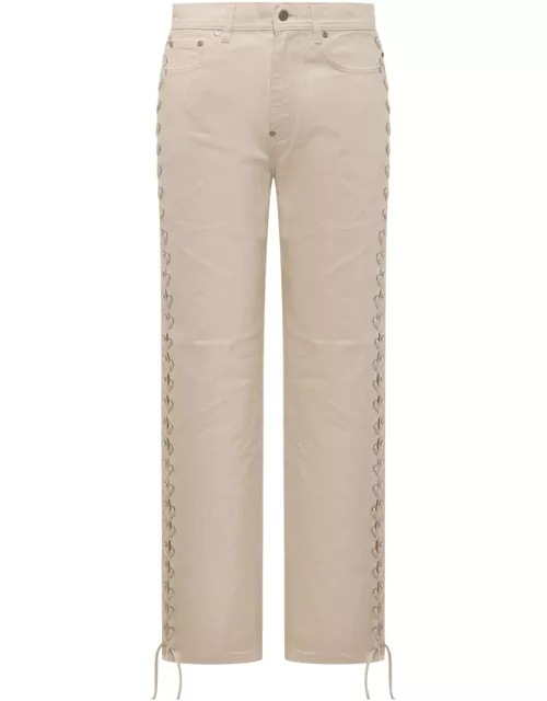 Stella McCartney Jeans In Beige Cotton