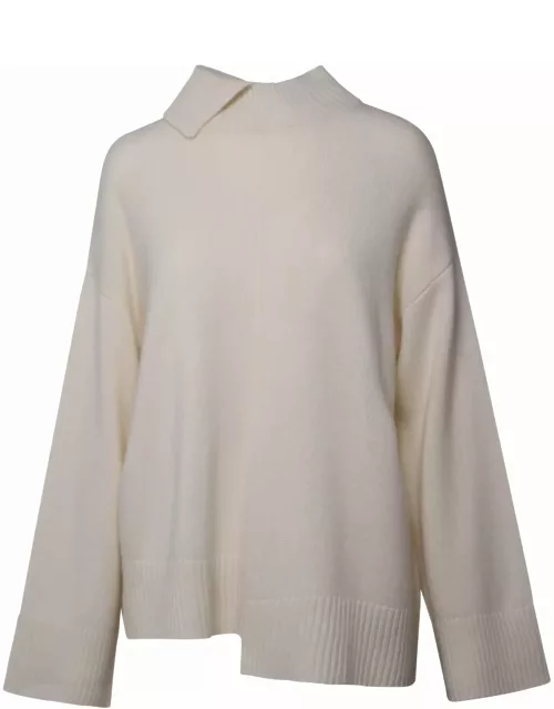Parosh Cream Cashmere Blend Sweater