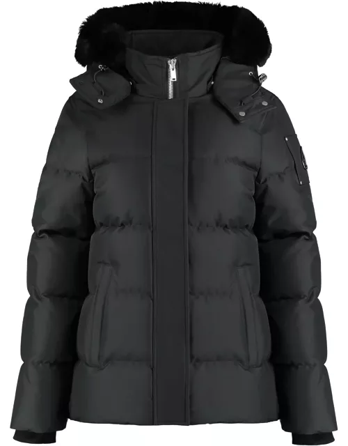 Moose Knuckles Cloud 3q Hooded Techno Fabric Down Jacket