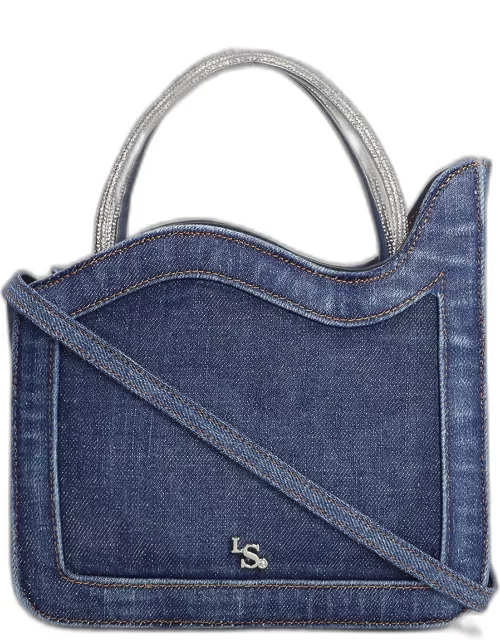 Le Silla Ivy Shoulder Bag In Blue Deni