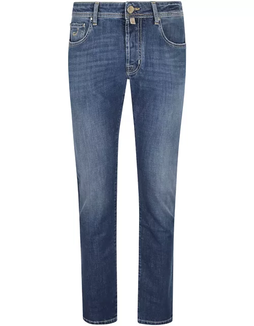 Jacob Cohen Button Fitted Jean
