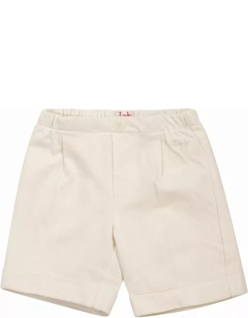 Il Gufo Cotton Piqué Bermuda Short
