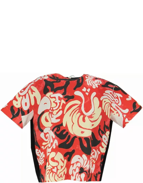 Marni Tropical Flower Print Jersey T-shirt