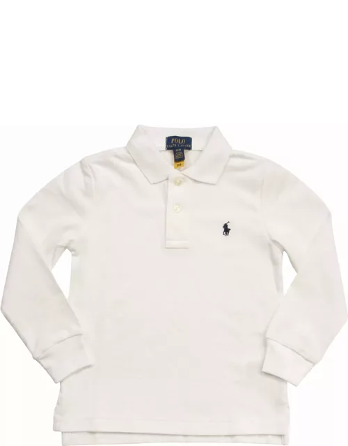 Polo Ralph Lauren Long-sleeved Pique Polo Shirt