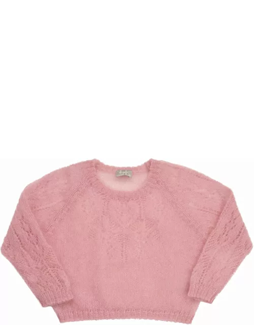 Il Gufo Crew-neck Jumper In Wool And Mohair Blend
