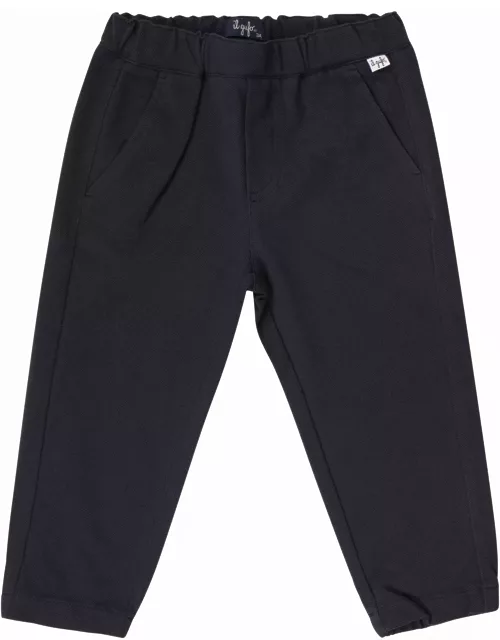 Il Gufo Cotton Trousers With Welt Pocket