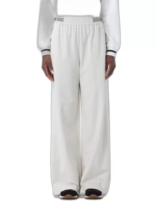 Trousers BRUNELLO CUCINELLI Woman colour White