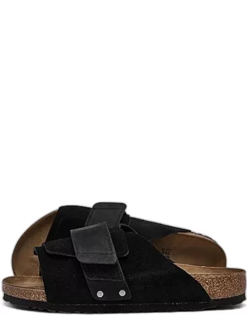 Men's Birkenstock Kyoto Nubuck Suede Leather Slide Sandal