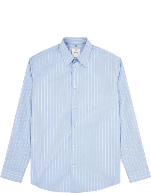 Oamc Mark Striped Cotton Shirt - Blue