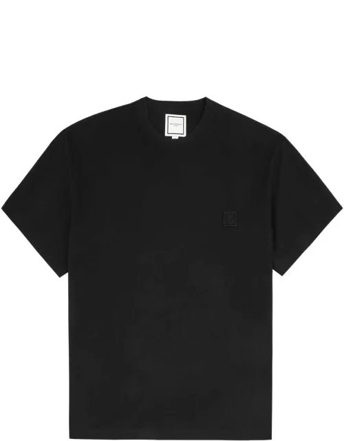 Wooyoungmi Logo Printed Cotton T-shirt - Black