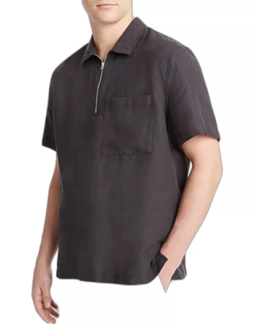 Men's Hemp Quarter-Zip Shirt
