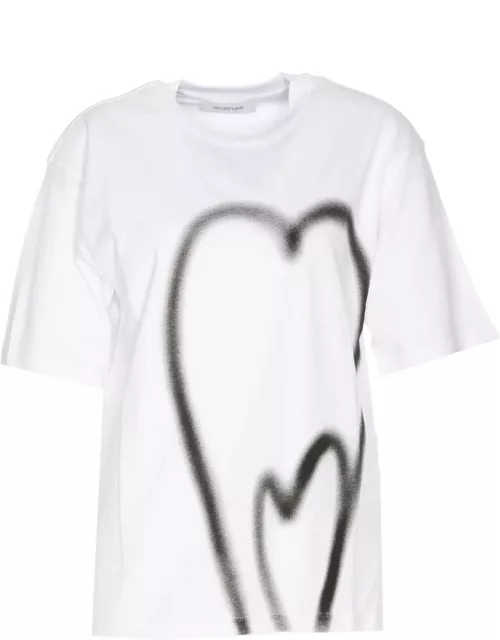 SportMax Jersey T-shirt Heart Print