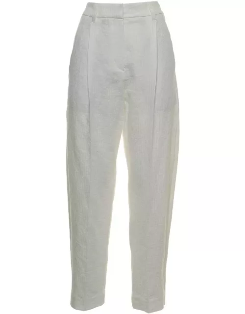 Brunello Cucinelli Pleat Detailed Tapered Pant
