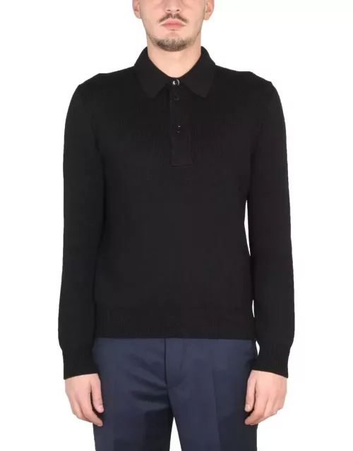 Tom Ford Long-sleeved Knit Polo Shirt