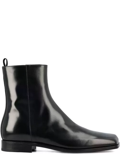 Prada Square-toe Zipped Boot