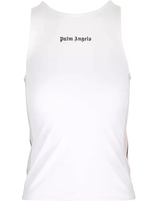 Palm Angels Tank Top With Logo And Side Band