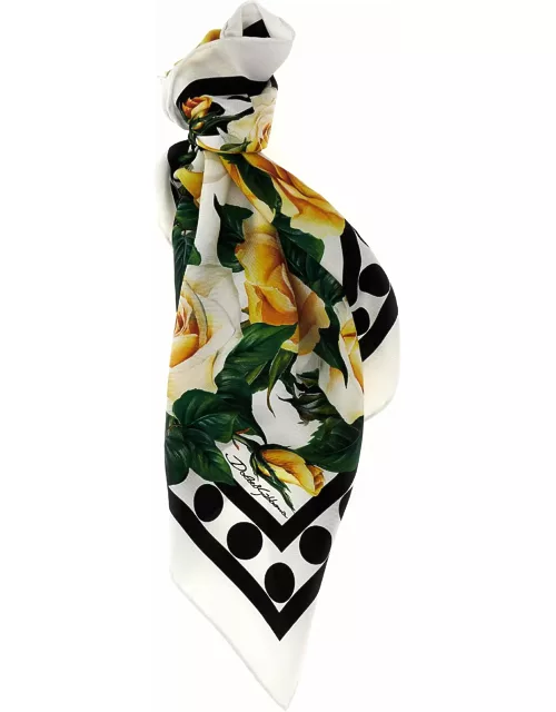 Dolce & Gabbana rose Gialle Scarf