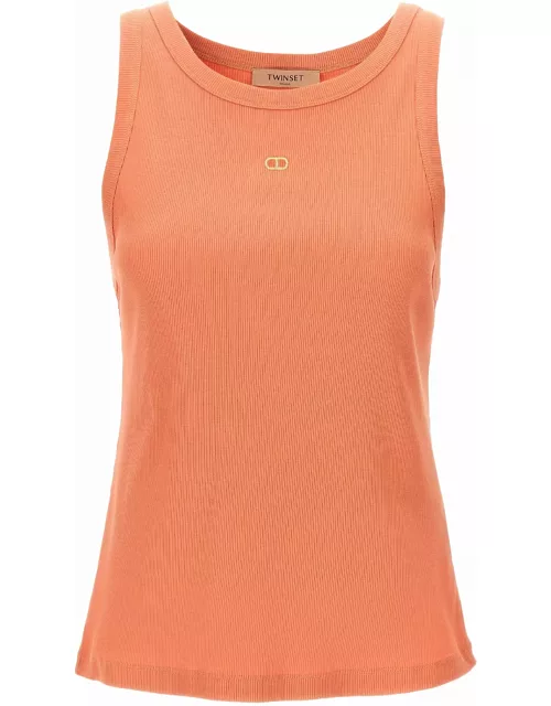 TwinSet Logo Embroidery Tank Top