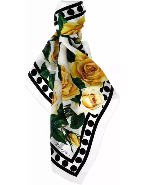 Dolce & Gabbana rose Gialle Scarf
