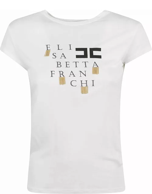 Elisabetta Franchi White T-shirt With Print