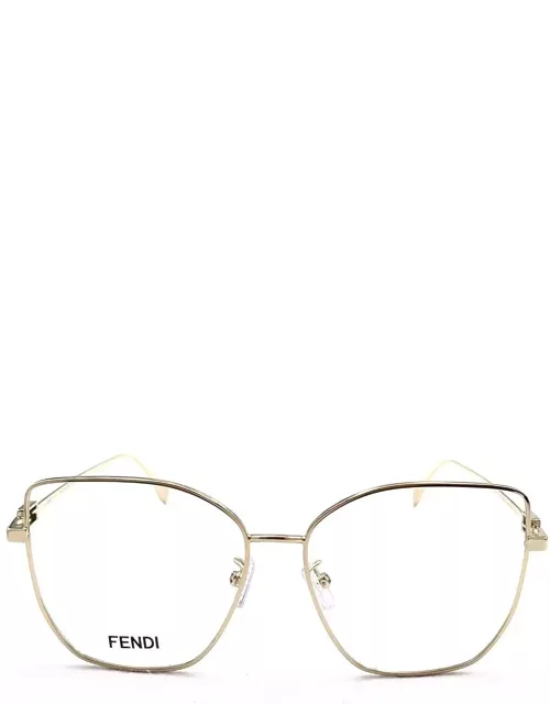Fendi Eyewear Butterfly Frame Glasse