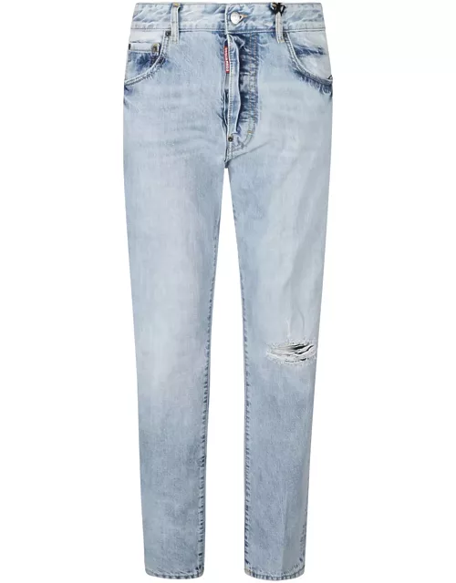 Dsquared2 Straight Distressed Jean