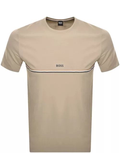 BOSS Bodywear Unique T Shirt Beige