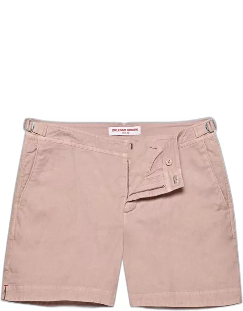 Bulldog Garment Dye - Mid-Length Garment Dye Shorts In Seashell Pink