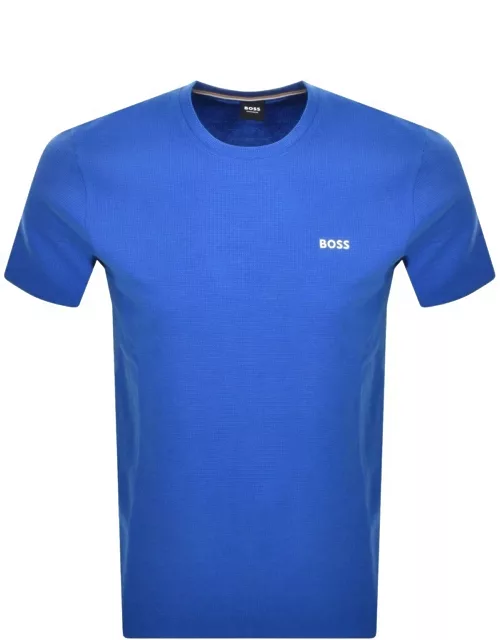 BOSS Loungewear Waffle T Shirt Blue