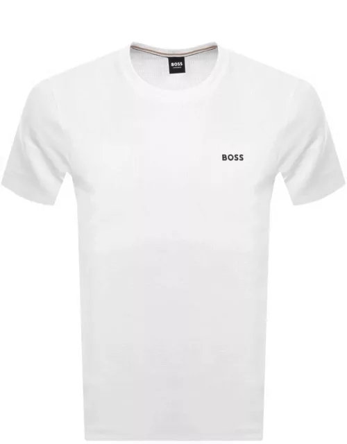 BOSS Loungewear Waffle T Shirt White