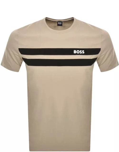 BOSS Bodywear Balance T Shirt Beige