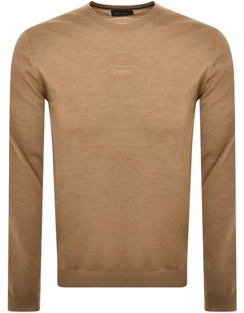 Oliver Sweeney Camber Knit Jumper Brown