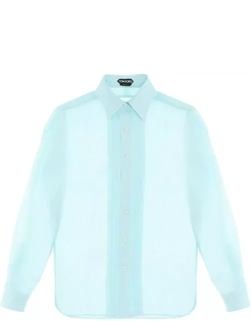 TOM FORD silk shirt with plastron