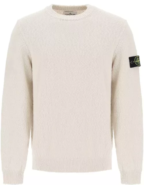 STONE ISLAND cotton and linen blend pullover
