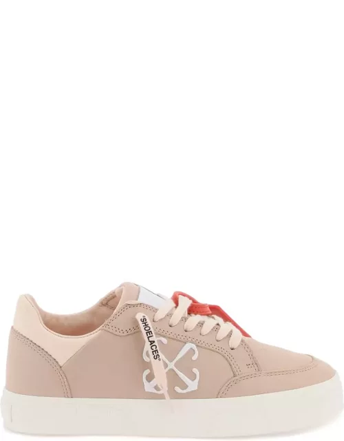 OFF-WHITE Low leather vulcanized sneakers for